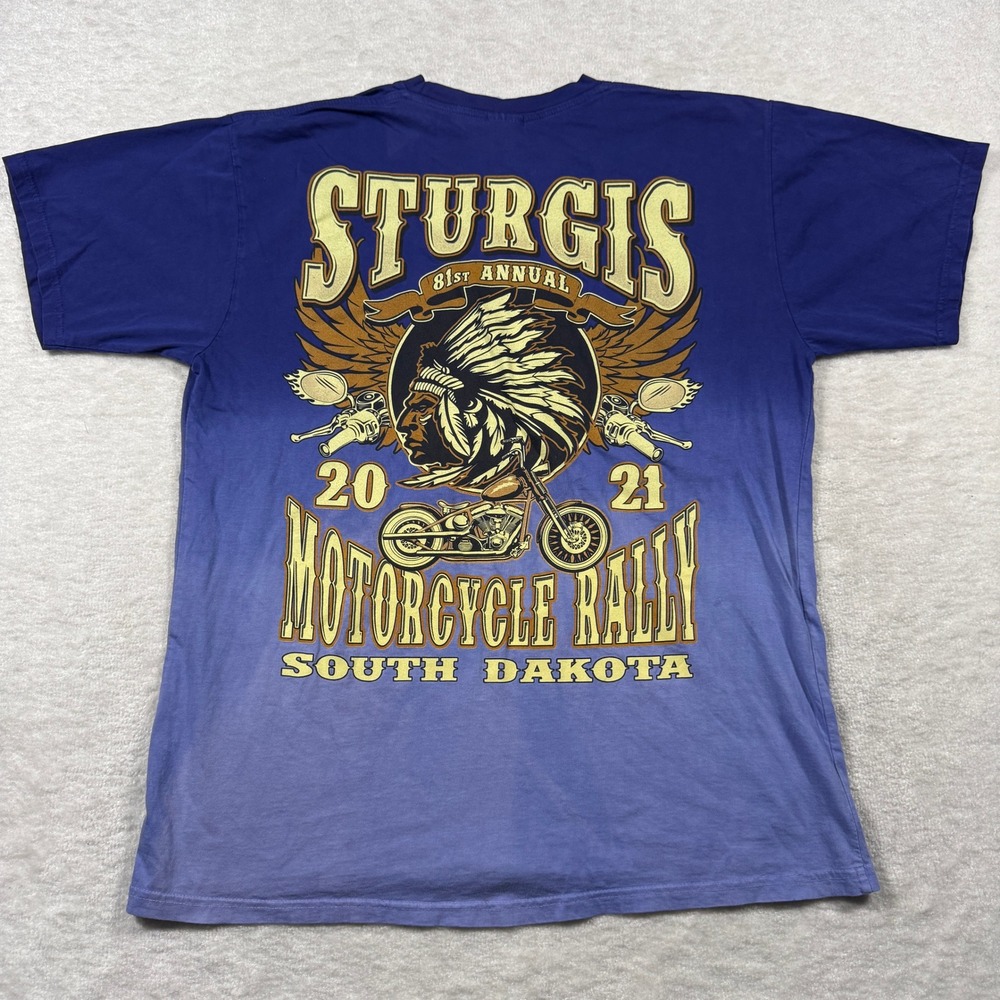 Colortone Sturgis 81st Annual‎ Motorcycle Rally 2021 T Shirt Women XL